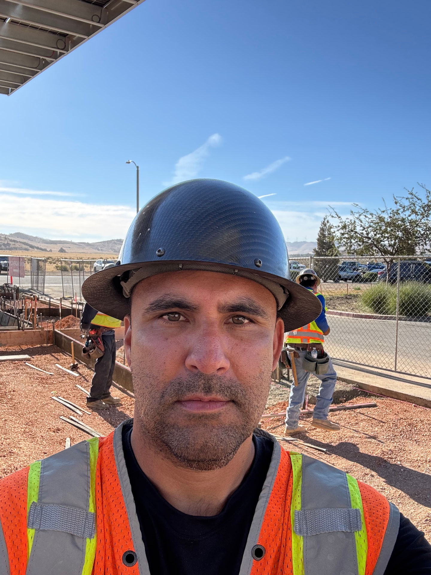 Juan Ornelas, general superintendent of SJR Concrete, at a concrete job site